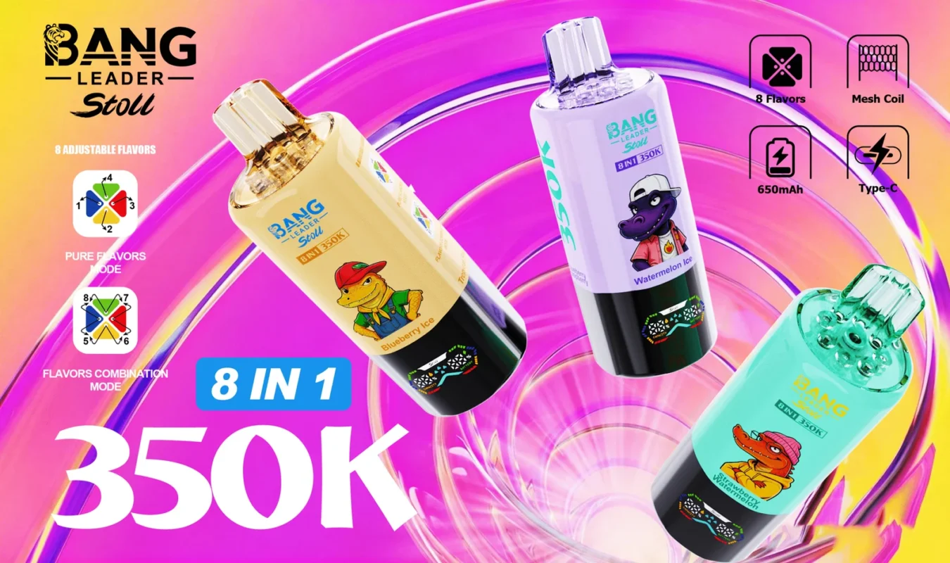Bang Leader 350K Puffs 8IN1 – 8 okusov v enem napravi in 350.000 pufi