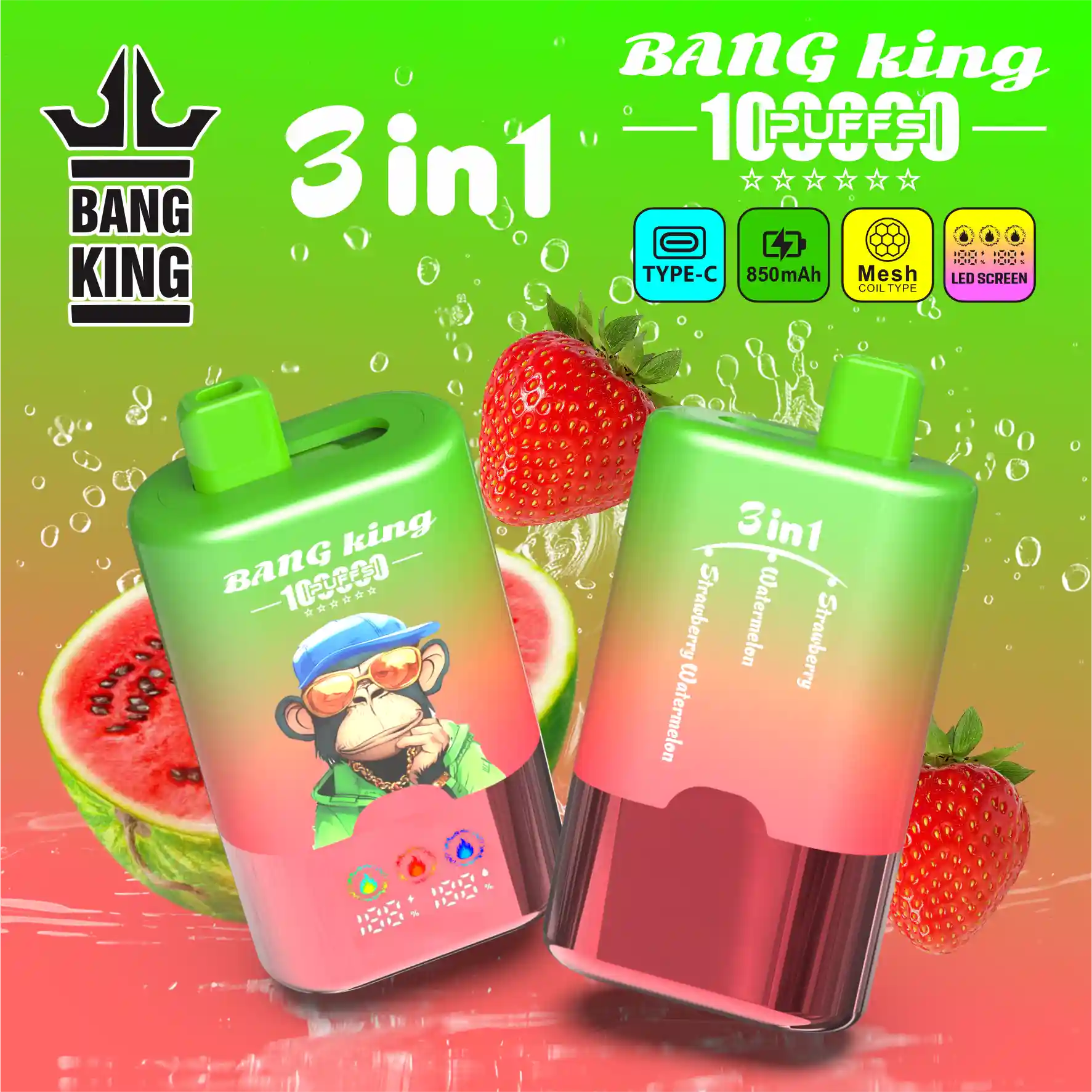 Bang King 100K Puffs 3IN1 - slika 3
